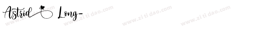 Astrid Long字体转换